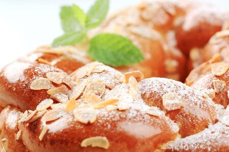 Sweet braided bread の写真素材