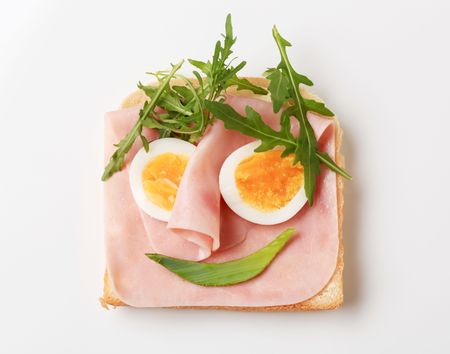 Open faced sandwichの写真素材