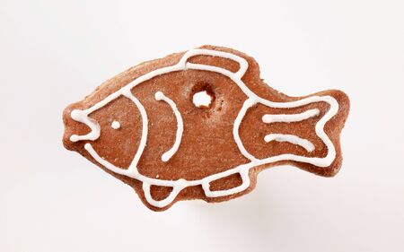 Gingerbread cookie in the shape of a carpの写真素材