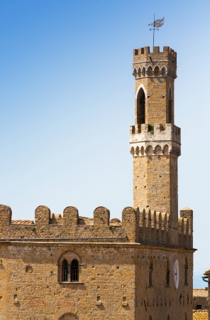 Palazzo dei Priori, Volterra, Tuscany, Italyの写真素材