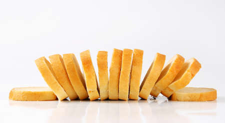 Sliced loaf of white breadの写真素材