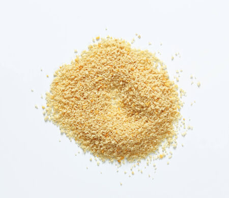 Pile of dry bread crumbs