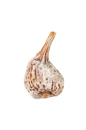Dried fig isolated on white