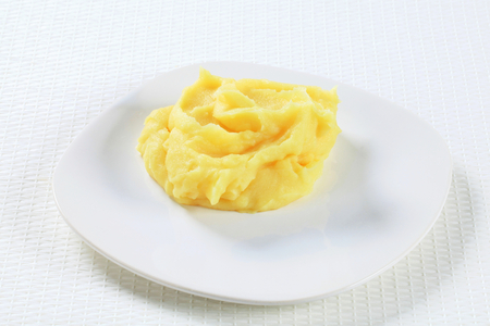 Mashed potato on a plateの写真素材