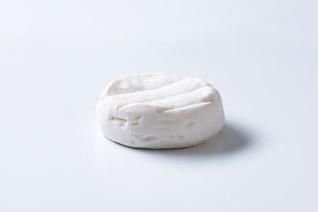 soft creamy cheese with white moldの写真素材