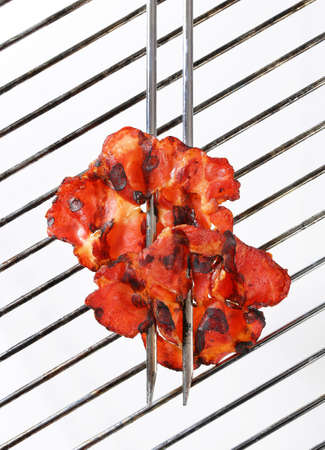 Grilled thinly sliced pork neck meatの写真素材