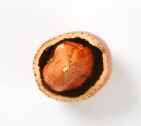 Hazelnut in a cracked nutshell