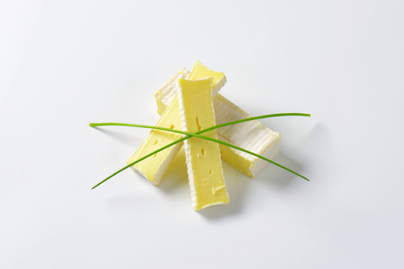 Brique cheese - soft cow's milk cheese with thin edible rindの写真素材