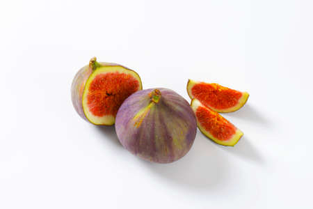 Studio shot of fresh fig fruitsの写真素材