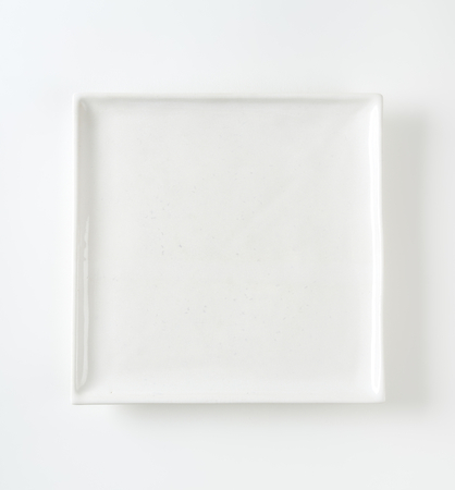 Oven proof square white ceramic platter
