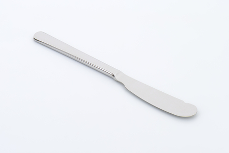 table knife with dull edge and rounded pointの写真素材
