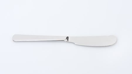 table knife with dull edge and rounded pointの写真素材