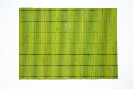 green bamboo table mat - fully openの写真素材