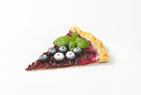French cuisine - Quark and blueberry tartの写真素材