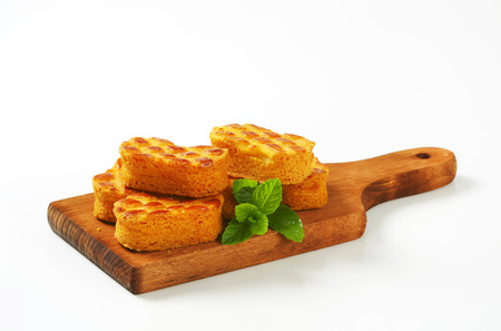 Dutch cuisine - Small oval-shaped cookies with almond fillingの写真素材