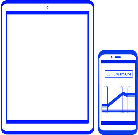 vector illustration smartphone next generation scribbleのイラスト素材