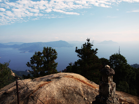 Vast view from Miyajima, Japanの写真素材