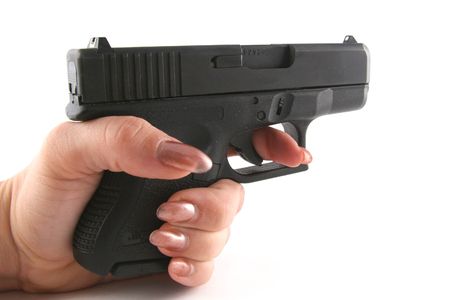 9mm Police Hand Gun