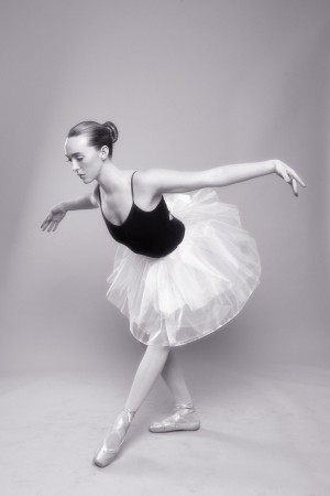 Portrait of a Beautiful Ballet Dancerの写真素材
