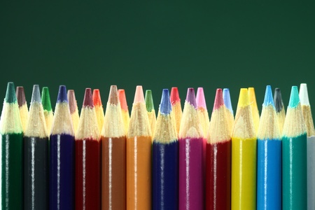Back to School Colored Pencils With Extreme Depth of Field