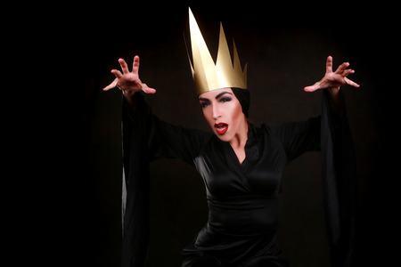 Fantasy Villain Character Wearing Golden Crownのeditorial素材