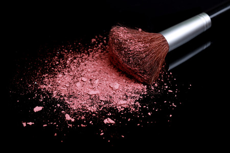 Powder Make Up Foundation Close Up With Detail
