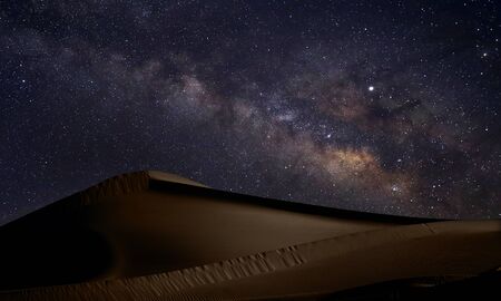 Long Exposure Time Lapse Image of the Milky Way Galaxyの写真素材