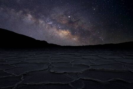 Long Exposure Time Lapse Image of the Milky Way Galaxyの写真素材