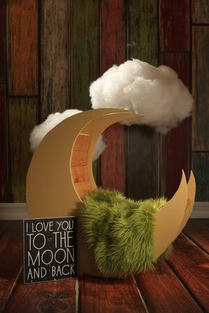 Studio Scene to Add Infant, Child or Pet Digitally for Portraitureの写真素材