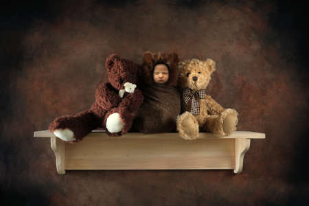 Adorable and Creative Sleeping Styled Newborn Portraitsの写真素材