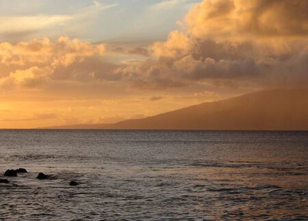 dusk on Mauiの写真素材