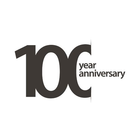 100 Year Anniversary Vector Template Design Illustrationのイラスト素材