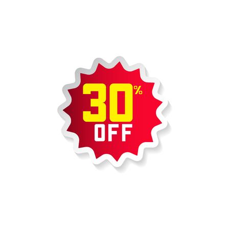 Discount 30% Off Vector Template Design Illustrationのイラスト素材