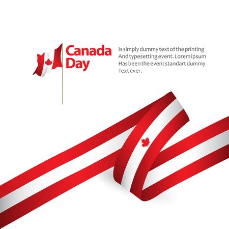 Canada Day Vector Template Design Illustrationのイラスト素材