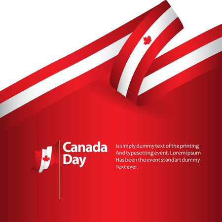 Canada Day Vector Template Design Illustrationのイラスト素材
