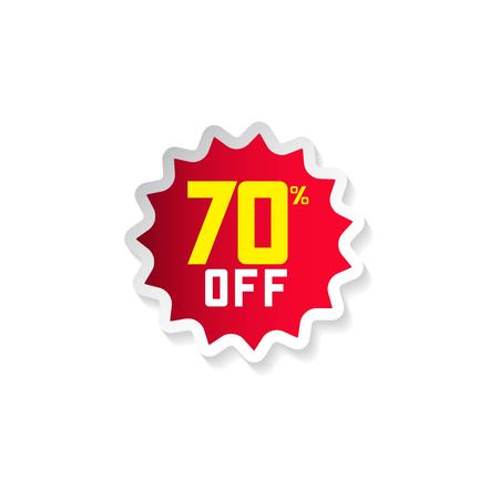 Discount 70% Off Vector Template Design Illustrationのイラスト素材