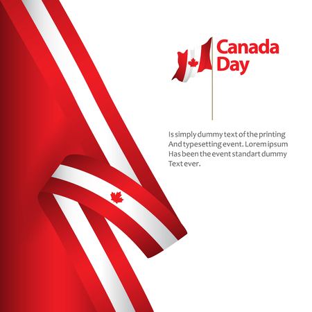 Canada Day Vector Template Design Illustrationのイラスト素材