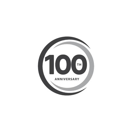 100 Year Anniversary Vector Template Design Illustrationのイラスト素材