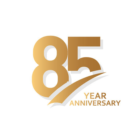 85 Year Anniversary Vector Template Design Illustrationのイラスト素材