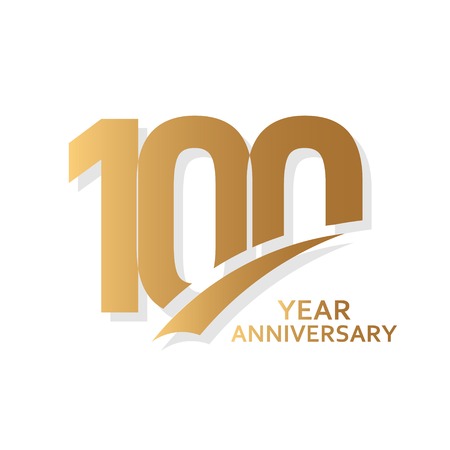100 Year Anniversary Vector Template Design Illustrationのイラスト素材