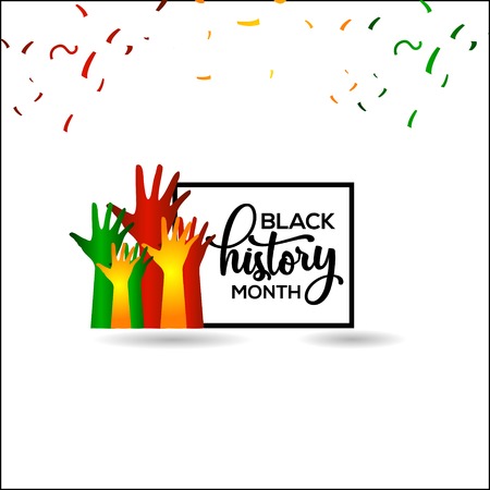Black History Month Vector Template Design Illustrationのイラスト素材