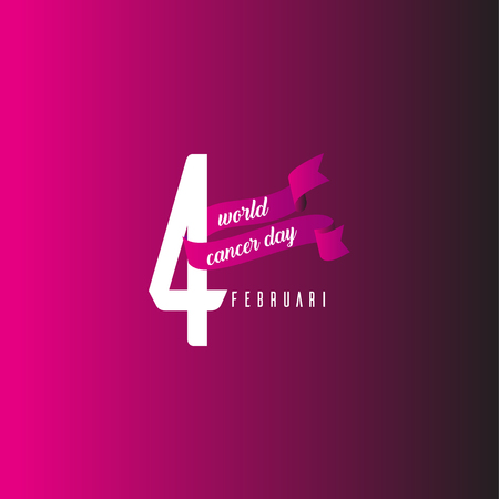World Cancer Day Vector Template Design Illustrationのイラスト素材
