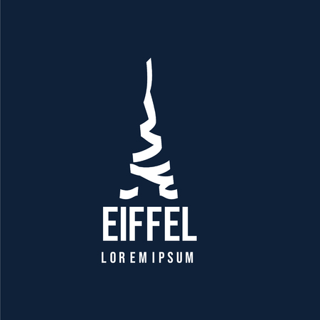 Eiffel Logo Vector Template Design Illustrationのイラスト素材