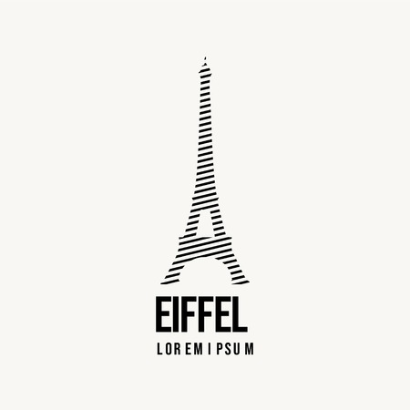 Eiffel Logo Vector Template Design Illustrationのイラスト素材