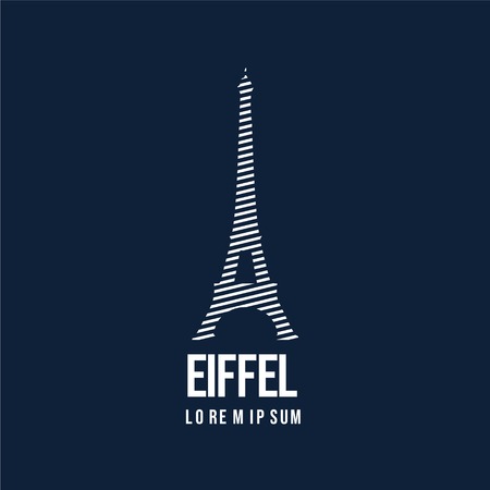 Eiffel Logo Vector Template Design Illustrationのイラスト素材
