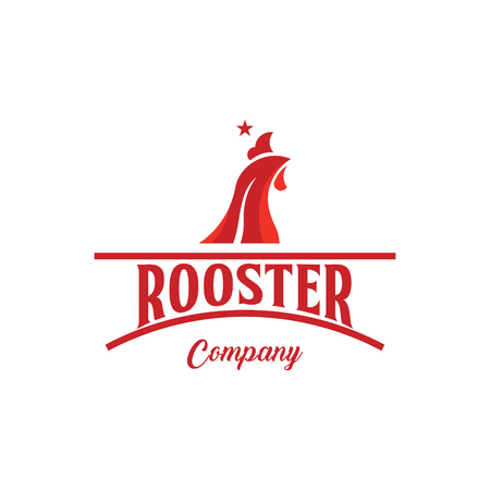Rooster Company Logo Vector Template Design Illustrationのイラスト素材