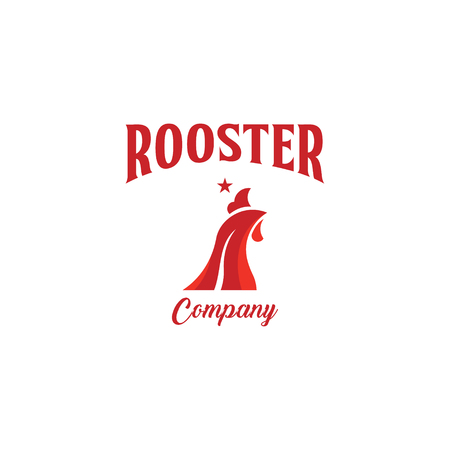 Rooster Company Logo Vector Template Design Illustrationのイラスト素材