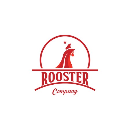 Rooster Company Logo Vector Template Design Illustrationのイラスト素材