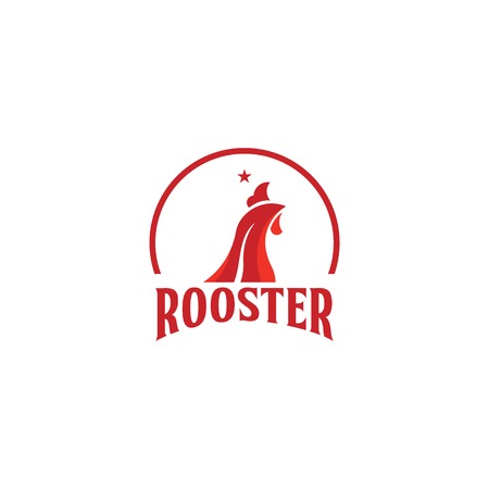 Rooster Company Logo Vector Template Design Illustrationのイラスト素材