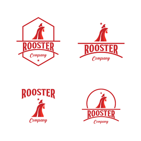 Rooster Company Logo Vector Template Design Illustrationのイラスト素材